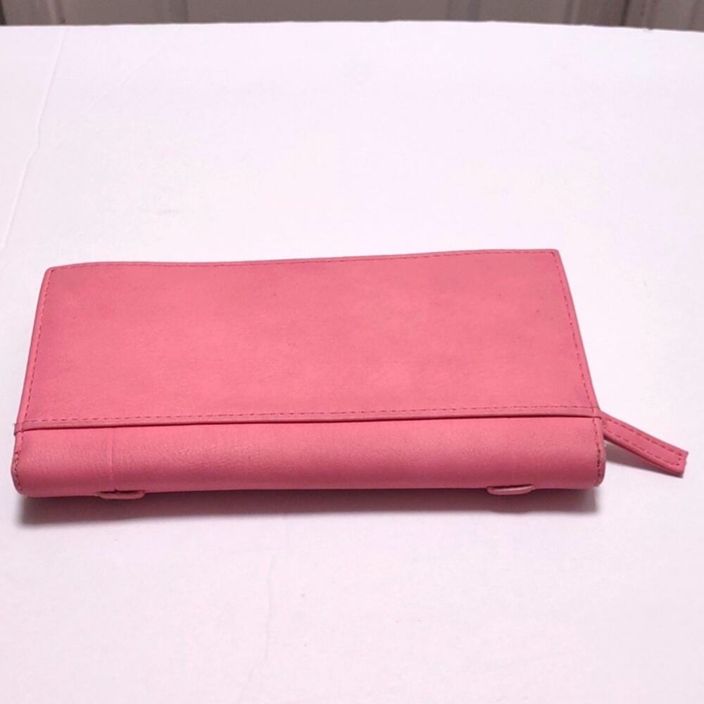 Nicole Miller Pink Leather Wallet - Picture 2 of 7